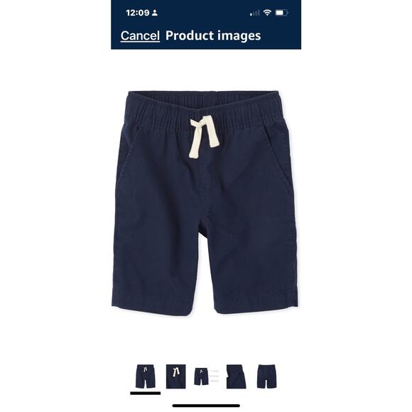 NEW The Children’s Place Boys Pull On Jogger Shorts Flax Boy's SIZE 14 Cotton - Picture 1 of 11